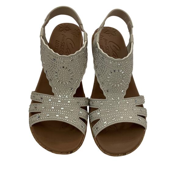 Cali from Skecher’s Luxe Foam Beaded Wedges - Size 7 - Picture 1 of 8